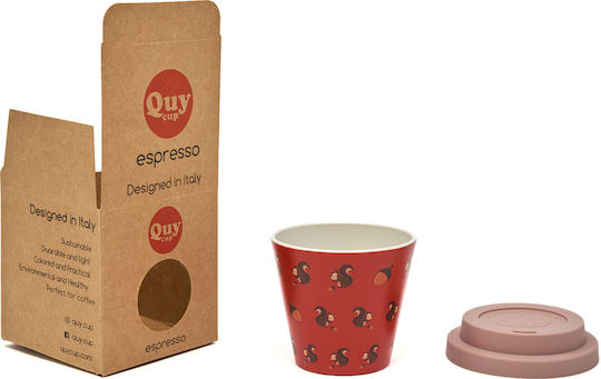 QuyCup Чаша Пластмаса Червена 90мл
