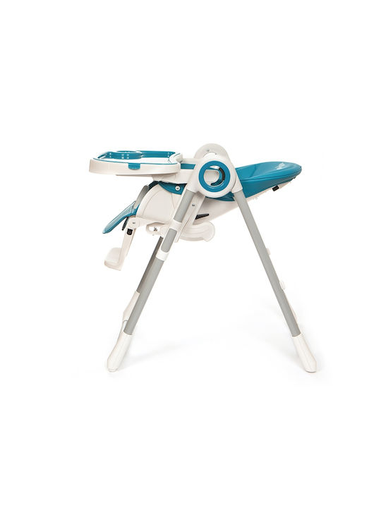 Baby Adventure Viva 2 Foldable Baby Highchair with Adjustable Height Blue