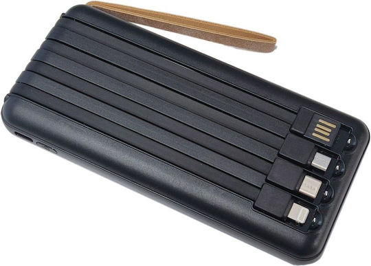 Viaking Y179 Ηλιακό Power Bank 10000mAh Μαύρο