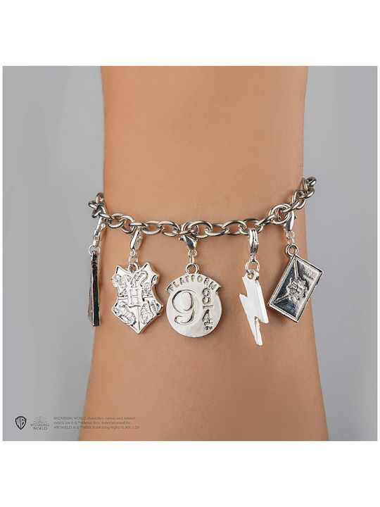 Cinereplicas Armband Glücksbringer Kette Harry Potter Zinklegierung aus Silber CR3105