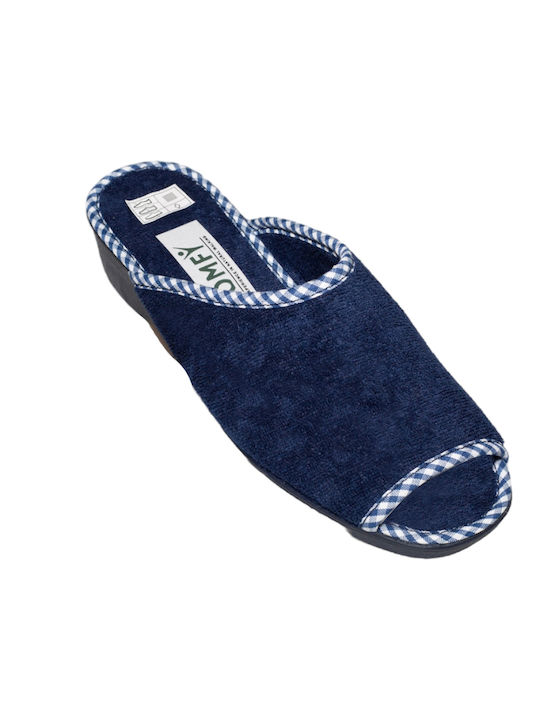 Comfy Anatomic Terry Women's Slippers Navy Blue