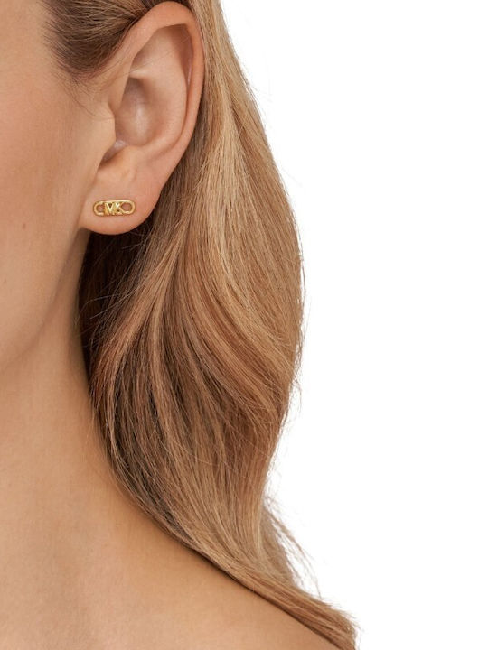 Michael Kors Premium Earrings made of Silver Gold Plated with Stones & Pearls