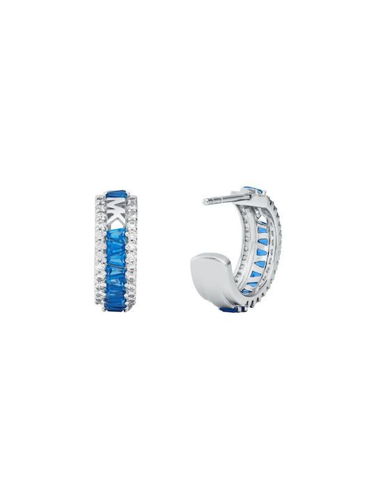 Michael Kors Premium Earrings Hoops made of Silver with Stones