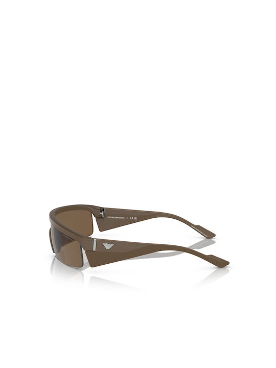 Emporio Armani Men's Sunglasses with Brown Plastic Frame and Brown Lens EA4204U 601273