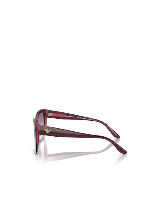 Emporio Armani Women's Sunglasses with Burgundy Acetate Frame and Purple Gradient Lenses EA4198 5990/8H