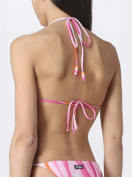 MC2 Shape Wave Bikini Τριγωνάκι με Ενίσχυση Ροζ