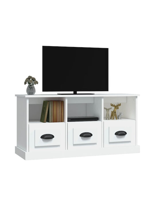 TV-Möbel Hölzernes Weiß L100xB35xH50cm
