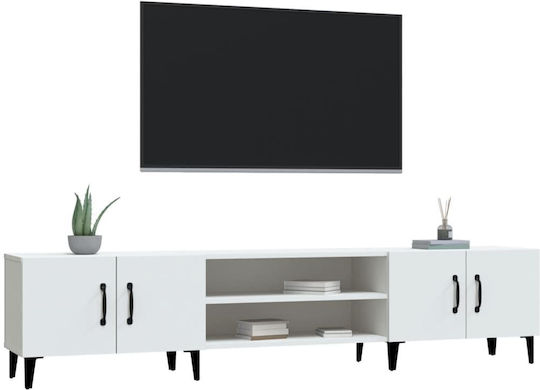 Έπιπλο Τηλεόρασης Λευκό Μ180xΠ31.5xΥ40cm