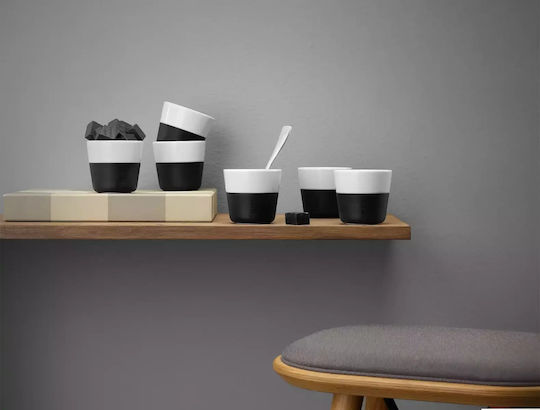 Eva Solo Set Tassen Kaffee aus Porzellan Gray 230ml 2Stück
