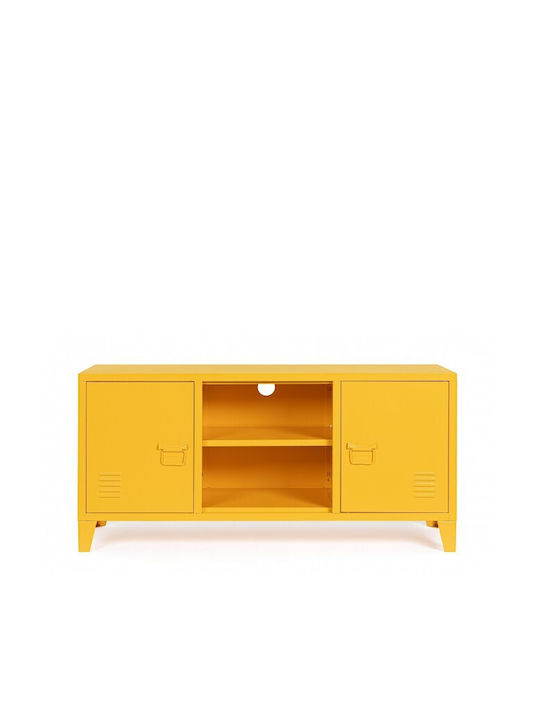 TV-Ständer Cambridge Metallisches Gelbes M120.5xT40xH58.5cm