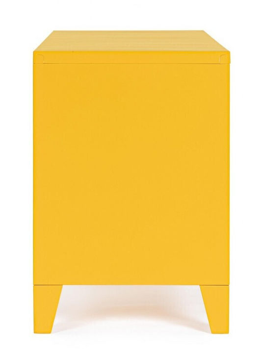 TV-Ständer Cambridge Metallisches Gelbes M120.5xT40xH58.5cm
