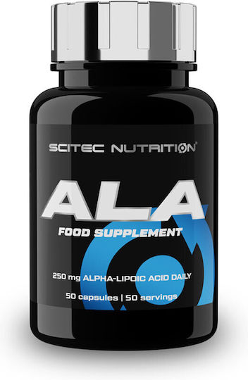 Scitec Nutrition ALA Alpha Lipoic Acid Special Food Supplement 50 Capsules