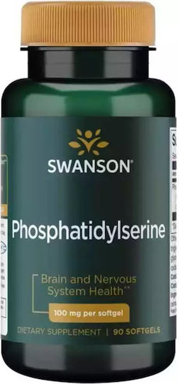 Swanson Phosphatidylserine 100mg Supplement for Memory & Focus 90 Softgels