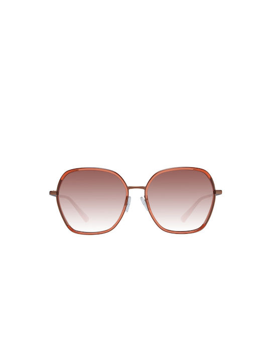 Ted Baker Sonnenbrillen mit Rot Rahmen und Rot Verlaufsfarbe Linse TB1637 220