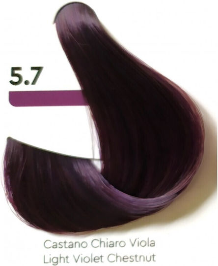 Sensus Holi Demi Permanent Color Προσωρινή Βαφή Μαλλιών Χωρίς Αμμωνία 5.7 Ανοιχτό Καστανό Βιολέ 60ml