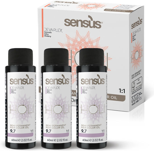 Sensus Holi Demi Permanent Hair Dye Temporary Hair Dye Without Ammonia 6.34 Blonde Copper Dark Dore 60ml