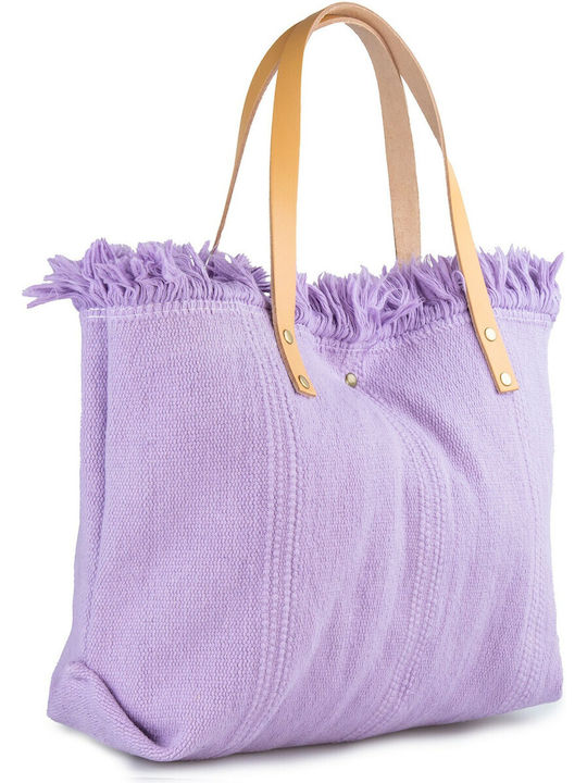 Silia D Fabric Beach Bag Purple