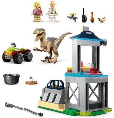 LEGO Jurassic World Velociraptor Flucht für 4+ Jahre