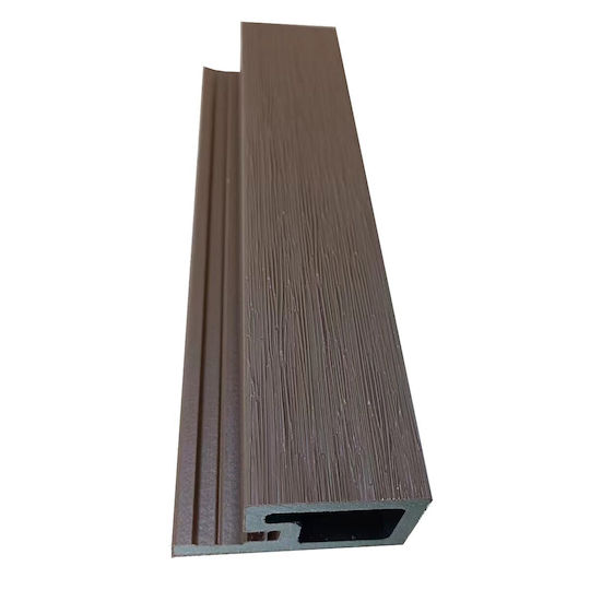 Showood Garduri Deck de Grădină din PVC 2.5x4.9x290buc 1buc Brown