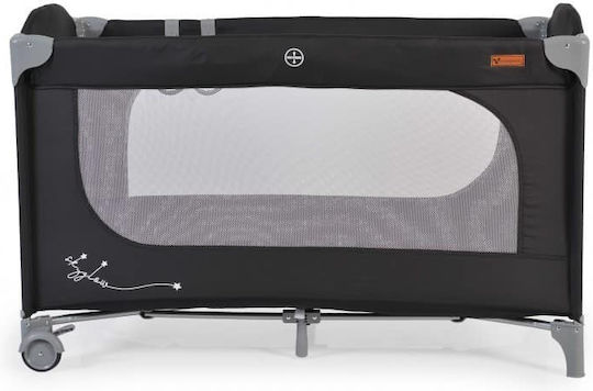 Cangaroo Skyglow Кошара за игра 2 Нива с Матрак Черен 125x62см