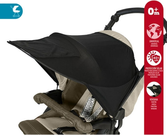 Kiokids Sonnenschirm Kinderwagen Schwarz