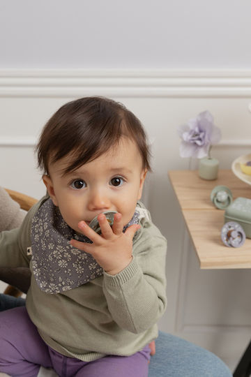 Bibs Chamomile Lawn Μπαντάνα από 100% Βαμβάκι με Κουμπί με Τσέπη Violet Sky