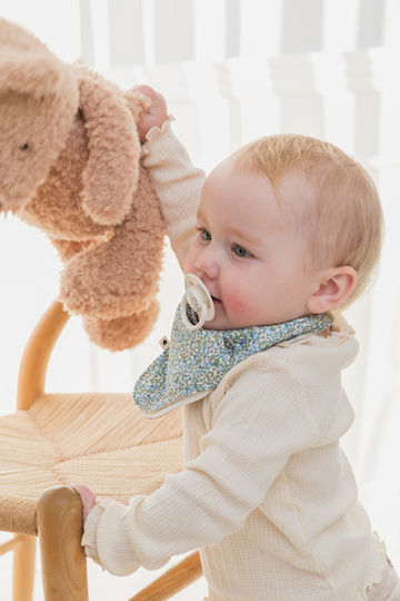 Bibs Chamomile Lawn Μπαντάνα από 100% Βαμβάκι με Κουμπί με Τσέπη Violet Sky