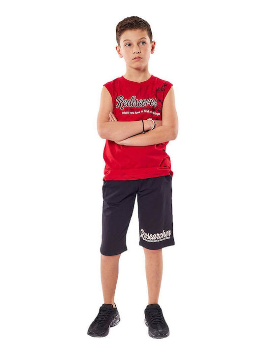 Hashtag Kids Set with Shorts Summer 2pcs Black 238713