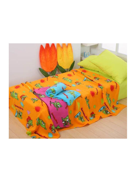 Viopros Blanket Cot Gummy Bear Fleece Fuchsia 115x155cm.