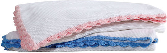 Greenwich Polo Club Blanket Nursery Swaddling Blankets 2944 Knitted White 75x100cm