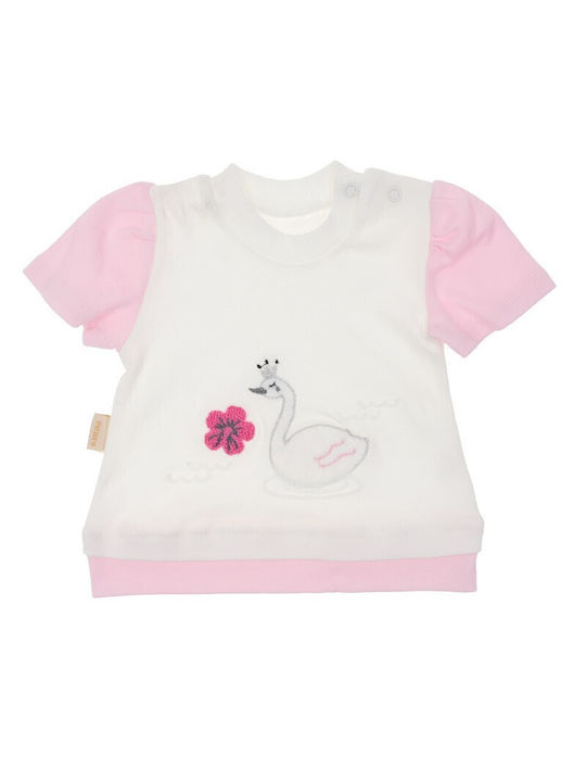 Papillon Kids Set pentru copii cu Șorturi Vara 3buc Roz