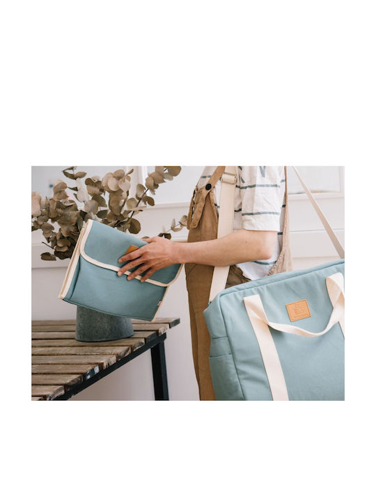 My Bag's Αλλαξιέρα Ταξιδίου Happy Family από Ύφασμα Aquamarine 22x32cm