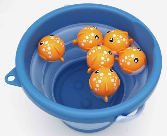 Compactoys Beach Bucket Set with Accessories made of Plastic Blue 22cm 10pcs