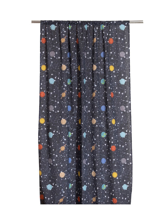 Viopros Kids Rod Pocket Curtain Jupiter Gray 664116 280x270cm