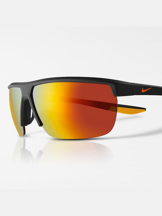 Nike Tempest M Ανδρικά Γυαλιά Ηλίου με Γκρι Κοκκάλινο Σκελετό και Καθρέφτη Φακό CW4665-015