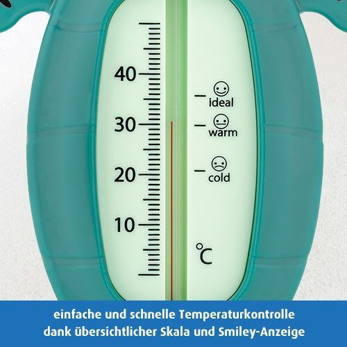 Reer Analog Bath Thermometer Turtle 0°C - 50°C Green