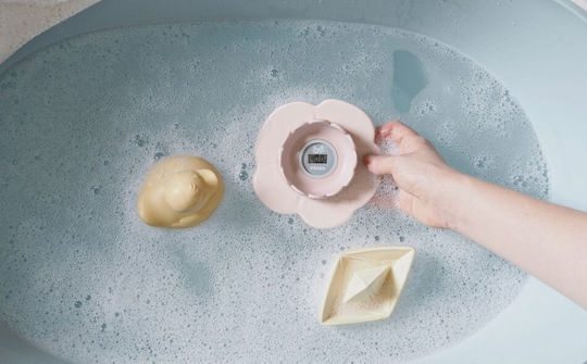 Beaba Digital Termometru de baie Lotus 10°C până la 40°C Roz