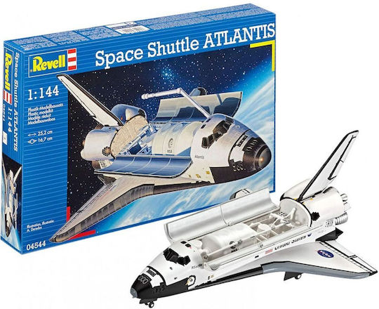 Revell Space Shuttle Atlantis Modeling Figure Spacecraft 64 Pieces in Scale 1:144 25.2x16.7cm.