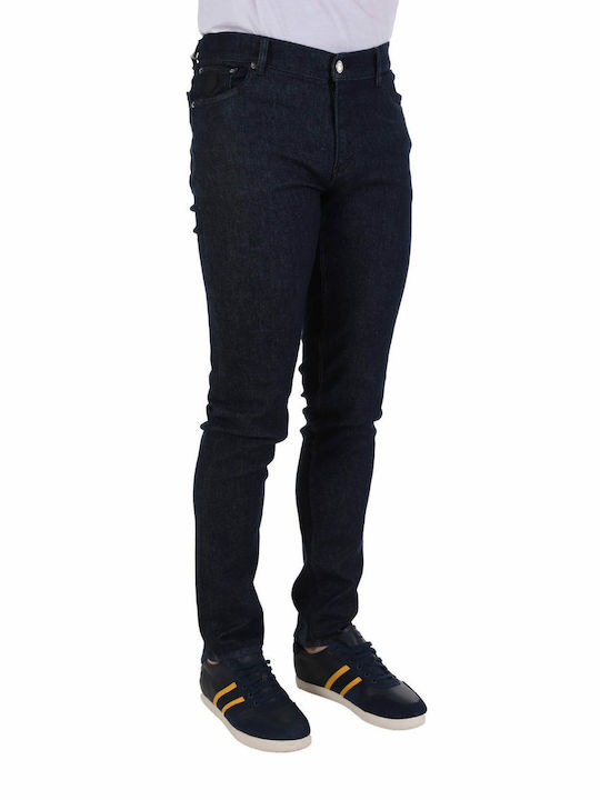 Trussardi Men's Jeans Pants in Slim Fit Navy Blue