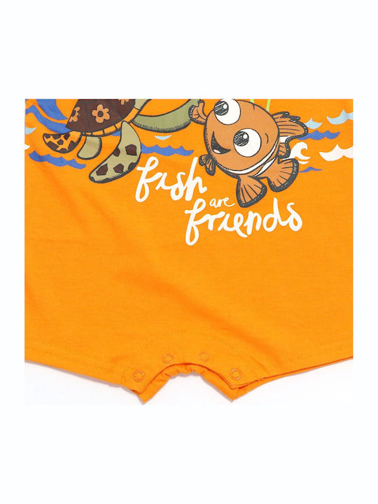 Disney Finding Nemo Body pentru Bebeluși Mâneca scurta Portocaliu