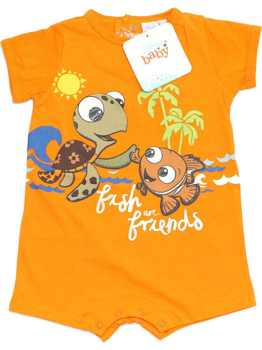Disney Finding Nemo Body pentru Bebeluși Mâneca scurta Portocaliu