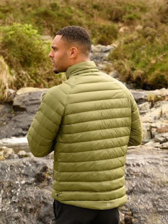 Winter Jacke Puffer Khaki Black
