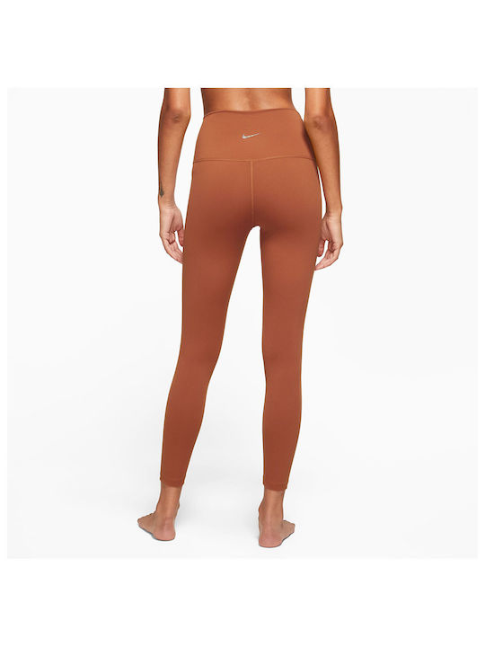 Nike Women's Cropped Training Legging High Waisted Brown