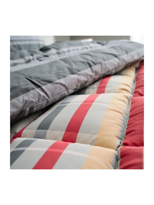 Charalambidis Textiles Duvet Cover Single 160x240 Scotland Red
