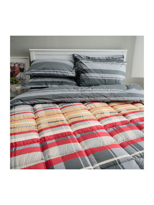 Charalambidis Textiles Duvet Cover Single 160x240 Scotland Red