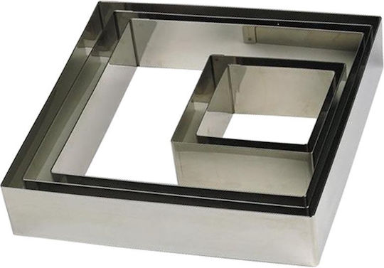 Inox Square-Shaped Cake Ring
