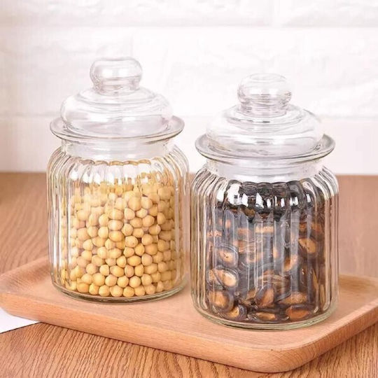 Viosarp Viosarp Allgemeine Verwendung Glas Transparentes Vasen mit Deckel 260ml