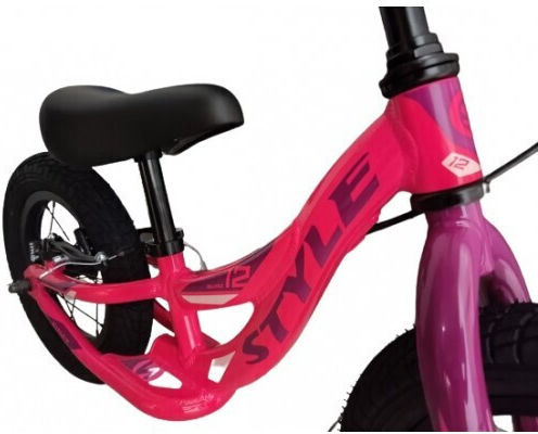 Style Bicicletă de Echilibru pentru Copii Roz