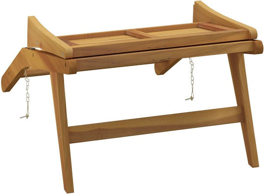 Outdoor-Sessel Hölzernes Braun 60x90x65εκ.