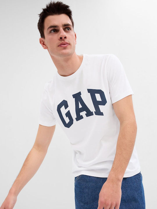 GAP Herren T-Shirt Kurzarm Weiß